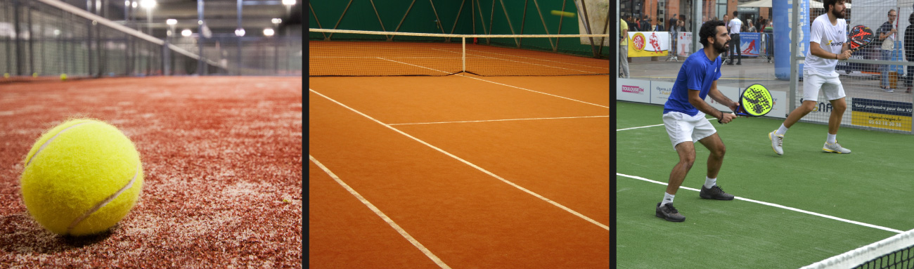 Desso tennis and padel installation images